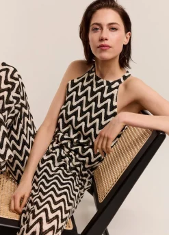 Summum Woman Zigzag Haltertop|Vrouwen Tops & T-Shirts