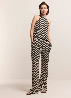 Summum Woman Zigzag Haltertop|Vrouwen Tops & T-Shirts