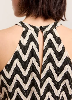 Summum Woman Zigzag Haltertop|Vrouwen Tops & T-Shirts