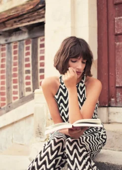 Summum Woman Zigzag Haltertop|Vrouwen Tops & T-Shirts